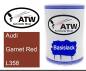 Preview: Audi, Garnet Red, L358: 500ml Lackdose, von ATW Autoteile West.